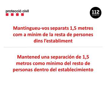 Disposición 737/2020 de la Generalitat - Establecimientos cerrados y cartel para los que tienen que estar abiertos